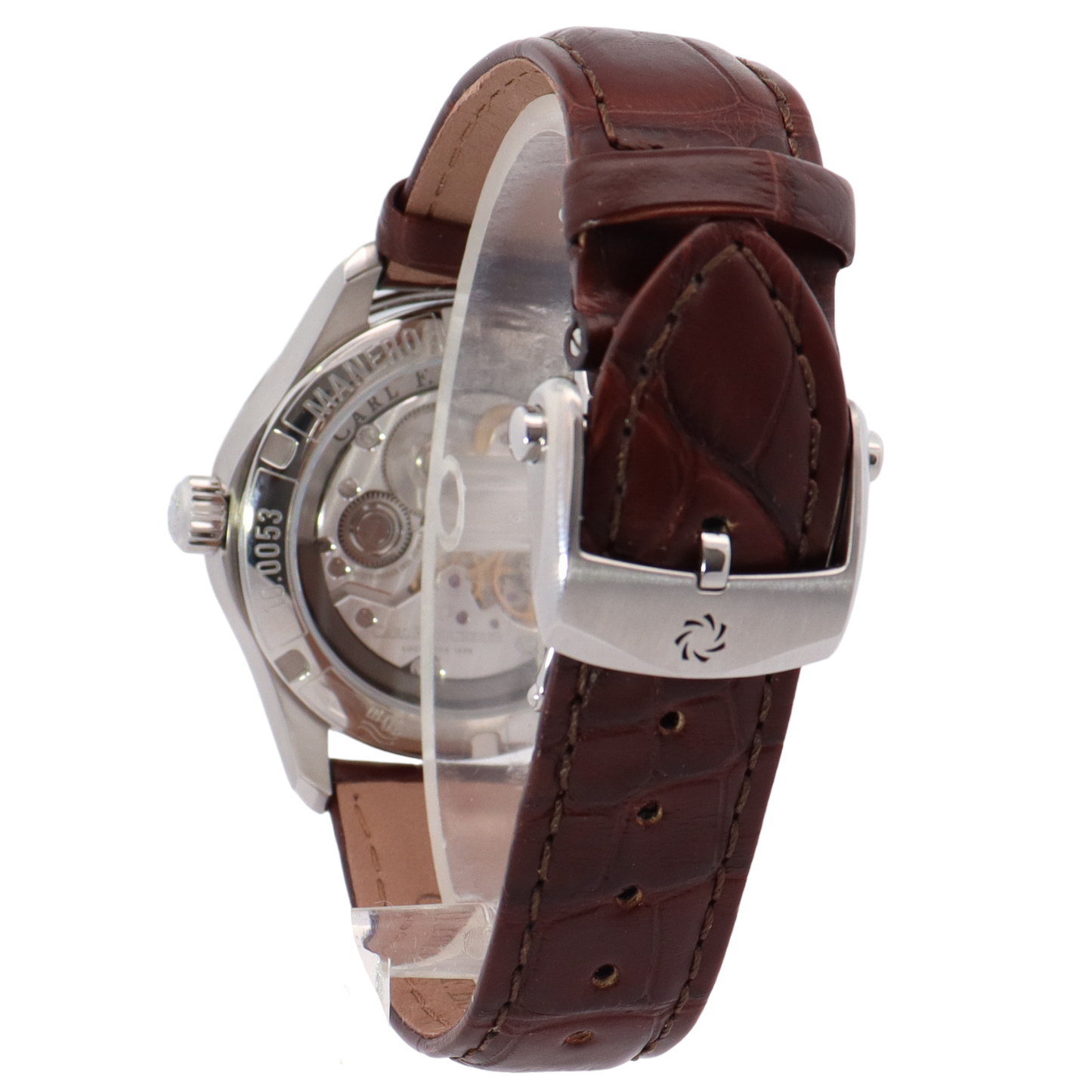 Carl F. Bucherer Manero Peripheral 40.6mm Stainless Steel Brown Stick Dial Watch Reference#: 00.10917.08.83.11 - Happy Jewelers Fine Jewelry Lifetime Warranty