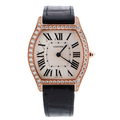 Cartier Tortue 39mm White Dial Watch Ref# WA501008 - Happy Jewelers Fine Jewelry Lifetime Warranty