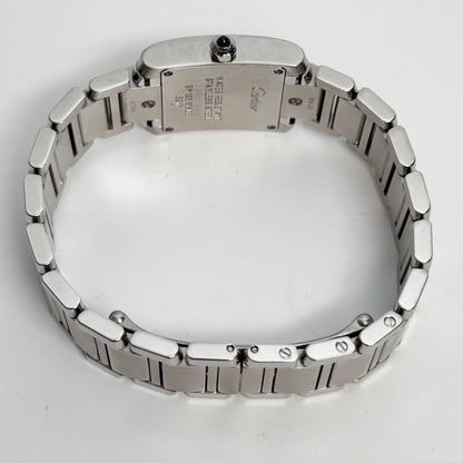 Cartier Tank White Gold 20mm Ivory Dial Watch Ref# W51008Q3 - Happy Jewelers Fine Jewelry Lifetime Warranty