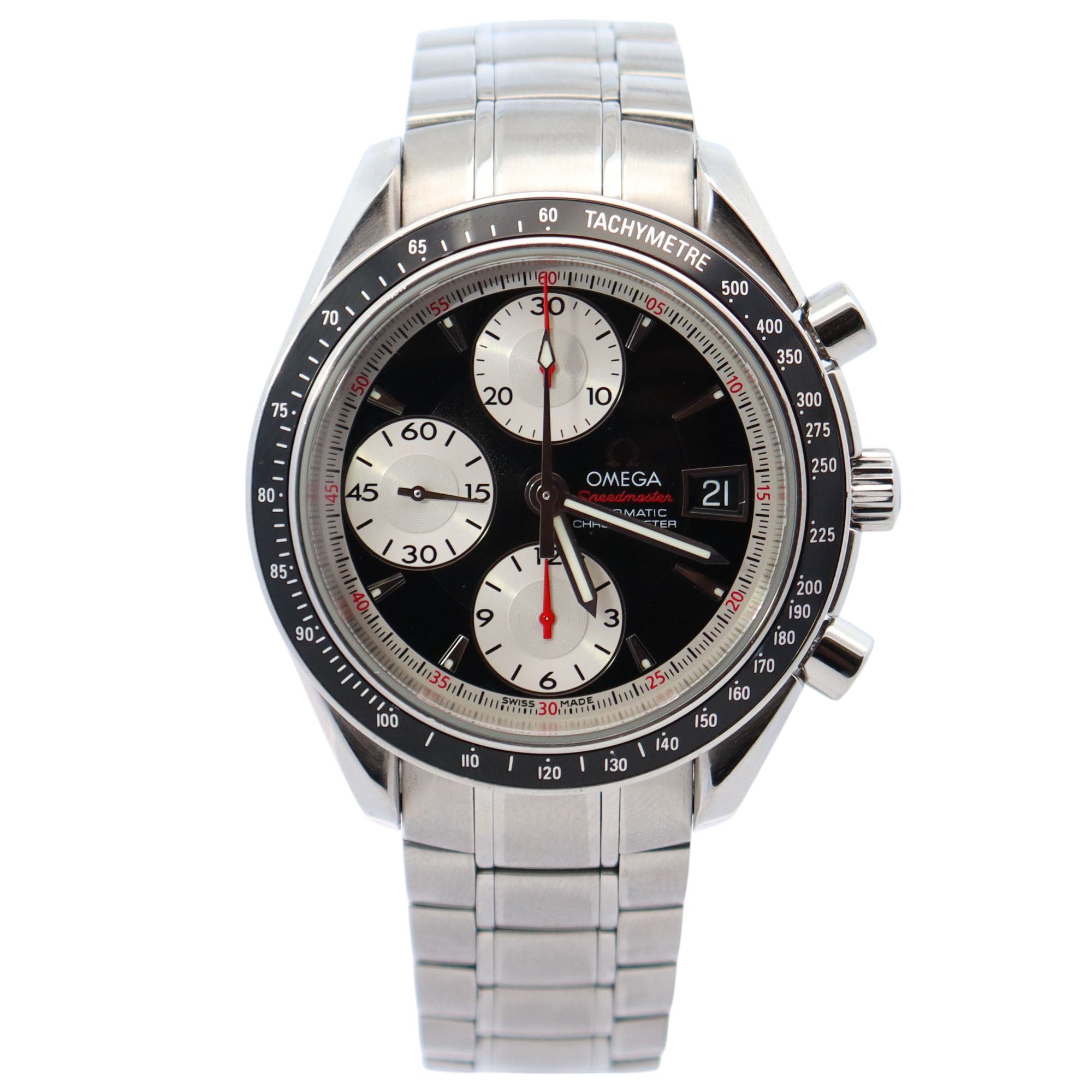 Omega Speedmaster 40mm Black Dial Watch Ref# 3210.51.00 - Happy Jewelers Fine Jewelry Lifetime Warranty