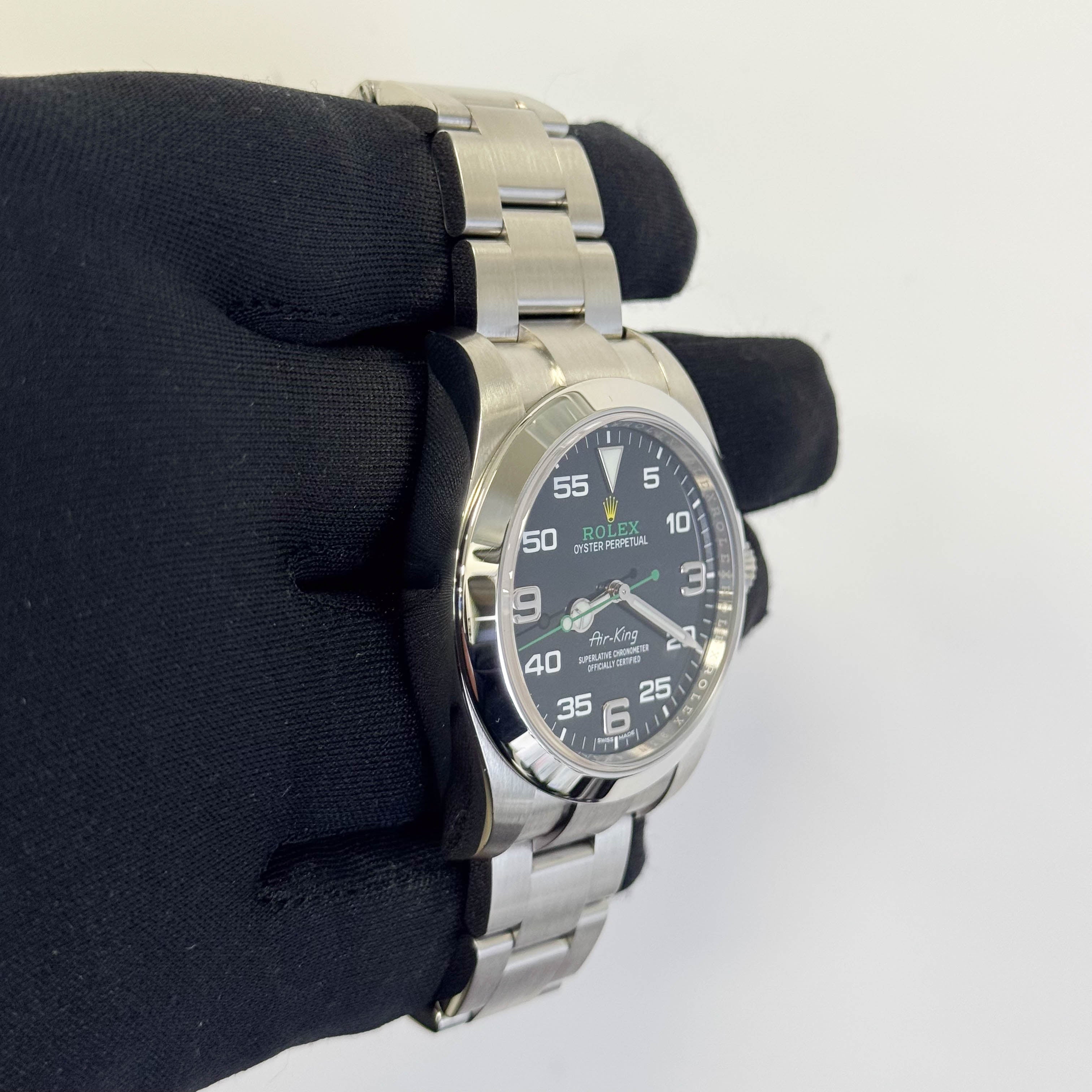 Rolex Air-King 40mm Black Dial Watch Ref# 116900 - Happy Jewelers Fine Jewelry Lifetime Warranty