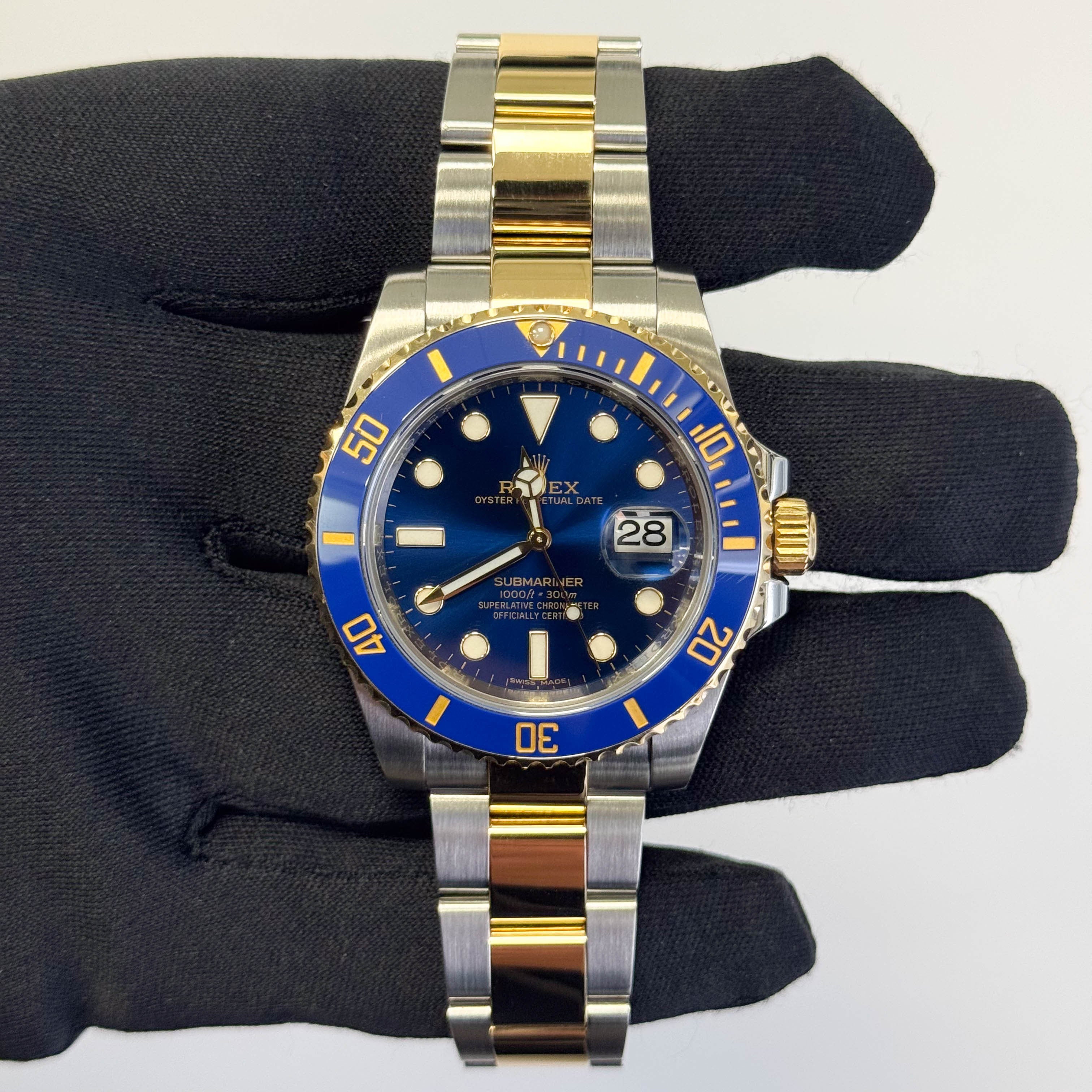 Rolex Submariner 40mm Blue Dial Watch Ref# 116613LB - Happy Jewelers Fine Jewelry Lifetime Warranty