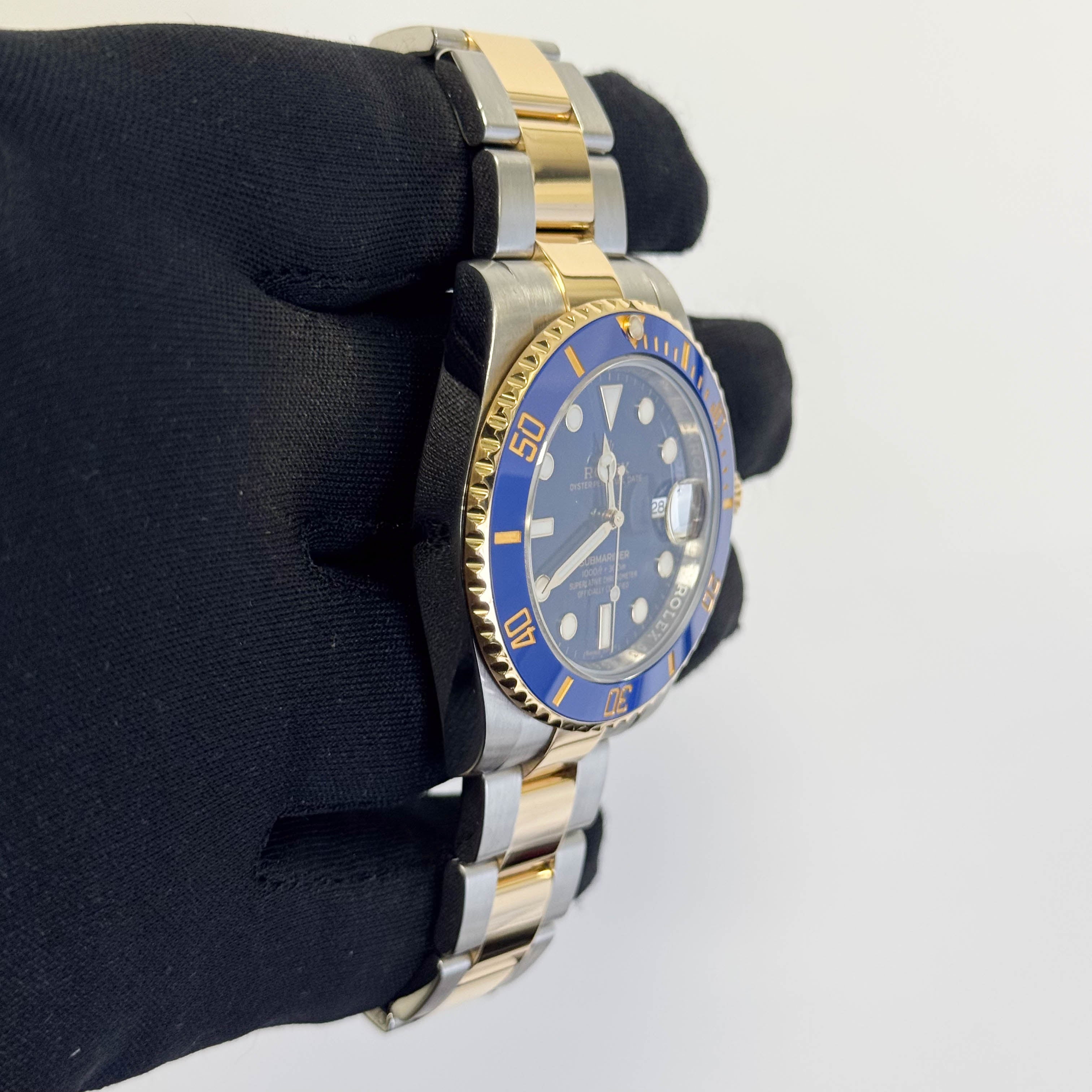 Rolex Submariner 40mm Blue Dial Watch Ref# 116613LB - Happy Jewelers Fine Jewelry Lifetime Warranty