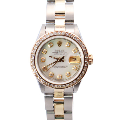 Rolex Datejust 26mm MOP Dial Watch Ref# 69173 - Happy Jewelers Fine Jewelry Lifetime Warranty