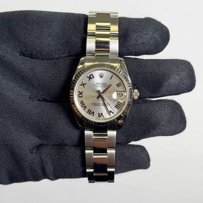 Rolex Datejust Stainless Steel 31mm Silver Dial Watch Ref# 178274 - Happy Jewelers Fine Jewelry Lifetime Warranty