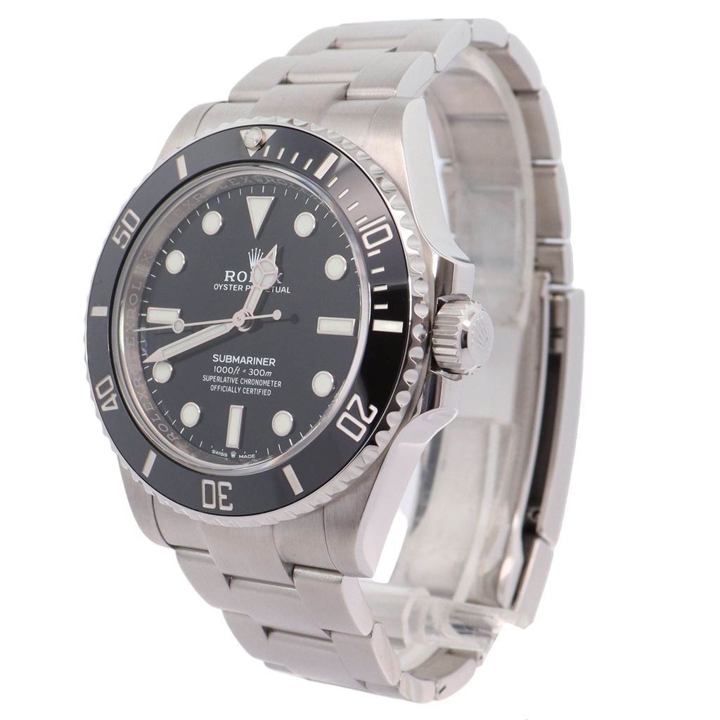 Rolex Submariner No Date 41mm Stainless Steel Black Dot Dial Watch Reference# 124060 - Happy Jewelers Fine Jewelry Lifetime Warranty