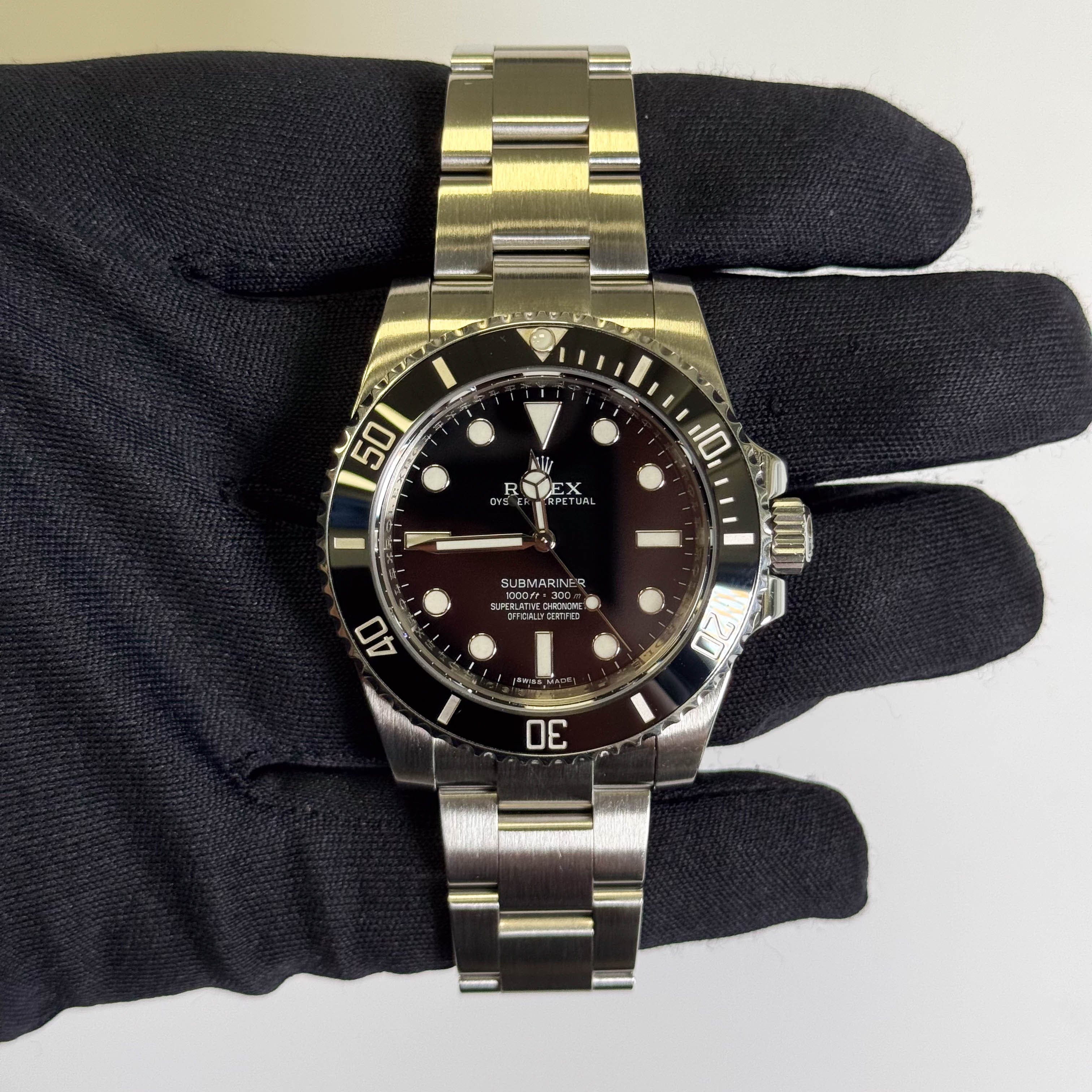 Rolex Submariner 40mm Black Dial Watch Ref# 114060