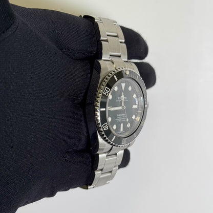 Rolex Submariner 40mm Black Dial Watch Ref# 114060