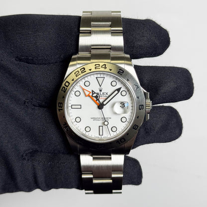 Rolex Explorer II 42mm White Dial Watch Ref# 226570 - Happy Jewelers Fine Jewelry Lifetime Warranty