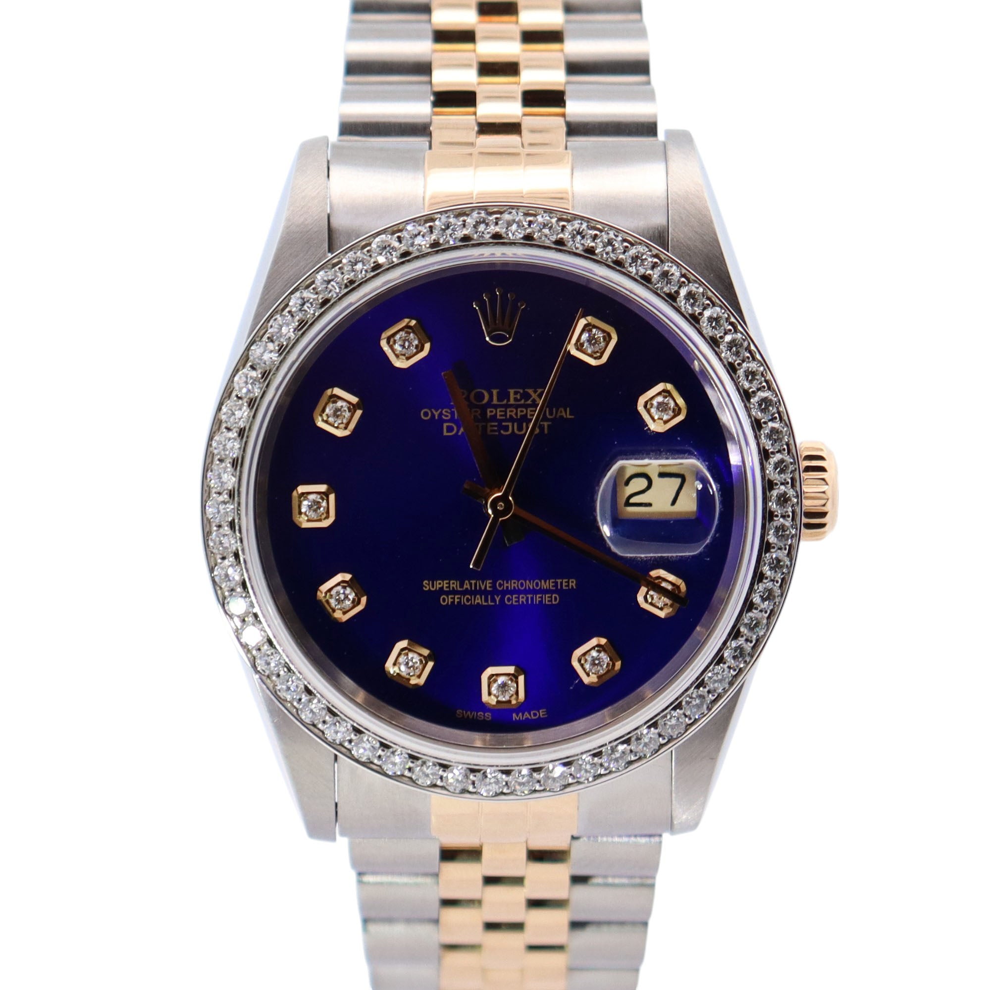 Rolex Datejust 36mm Blue Dial Watch Ref# 16233 - Happy Jewelers Fine Jewelry Lifetime Warranty