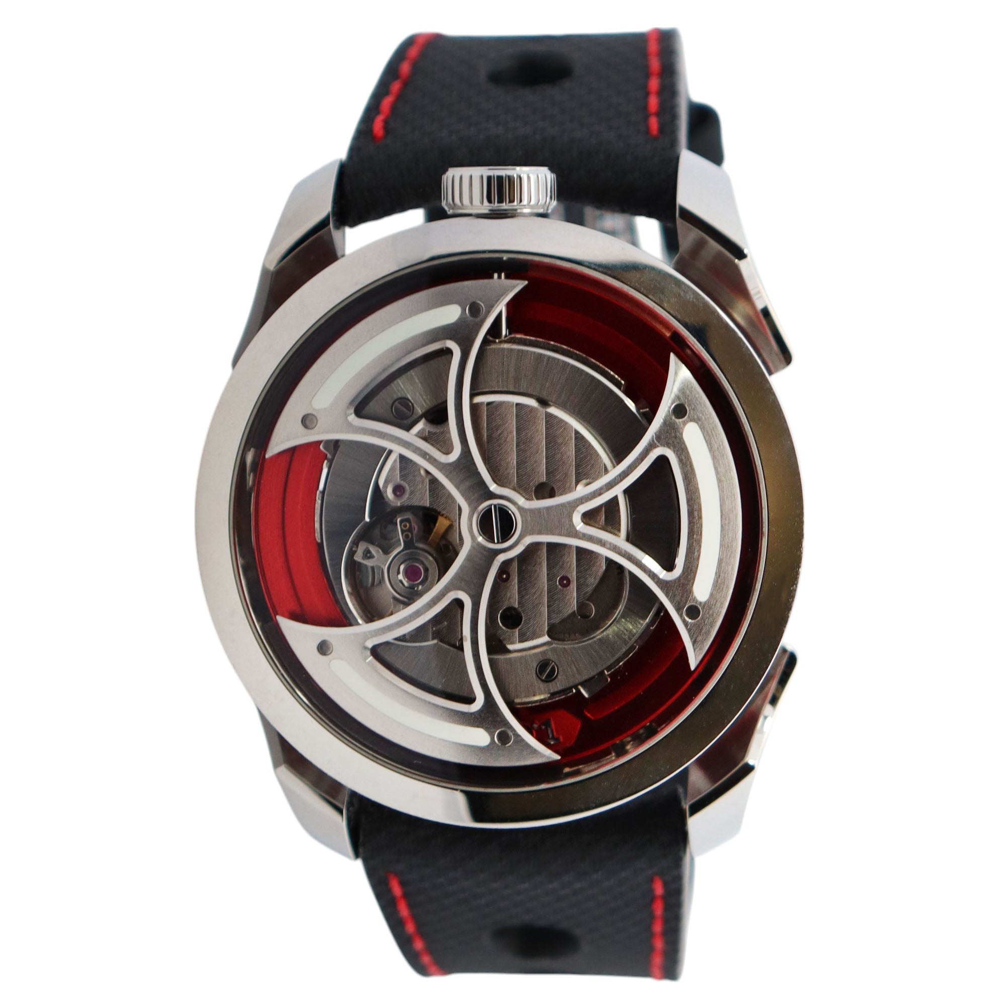 MB&F M.A.D. 1 42mm Openwork Dial Watch Reference# M.A.D 1 - Happy Jewelers Fine Jewelry Lifetime Warranty