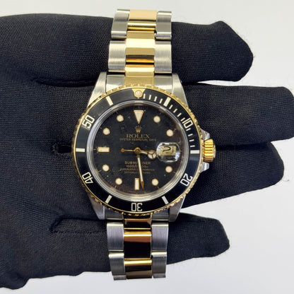 Rolex Submariner 40mm Black Dial Watch Ref# 16613 - Happy Jewelers Fine Jewelry Lifetime Warranty