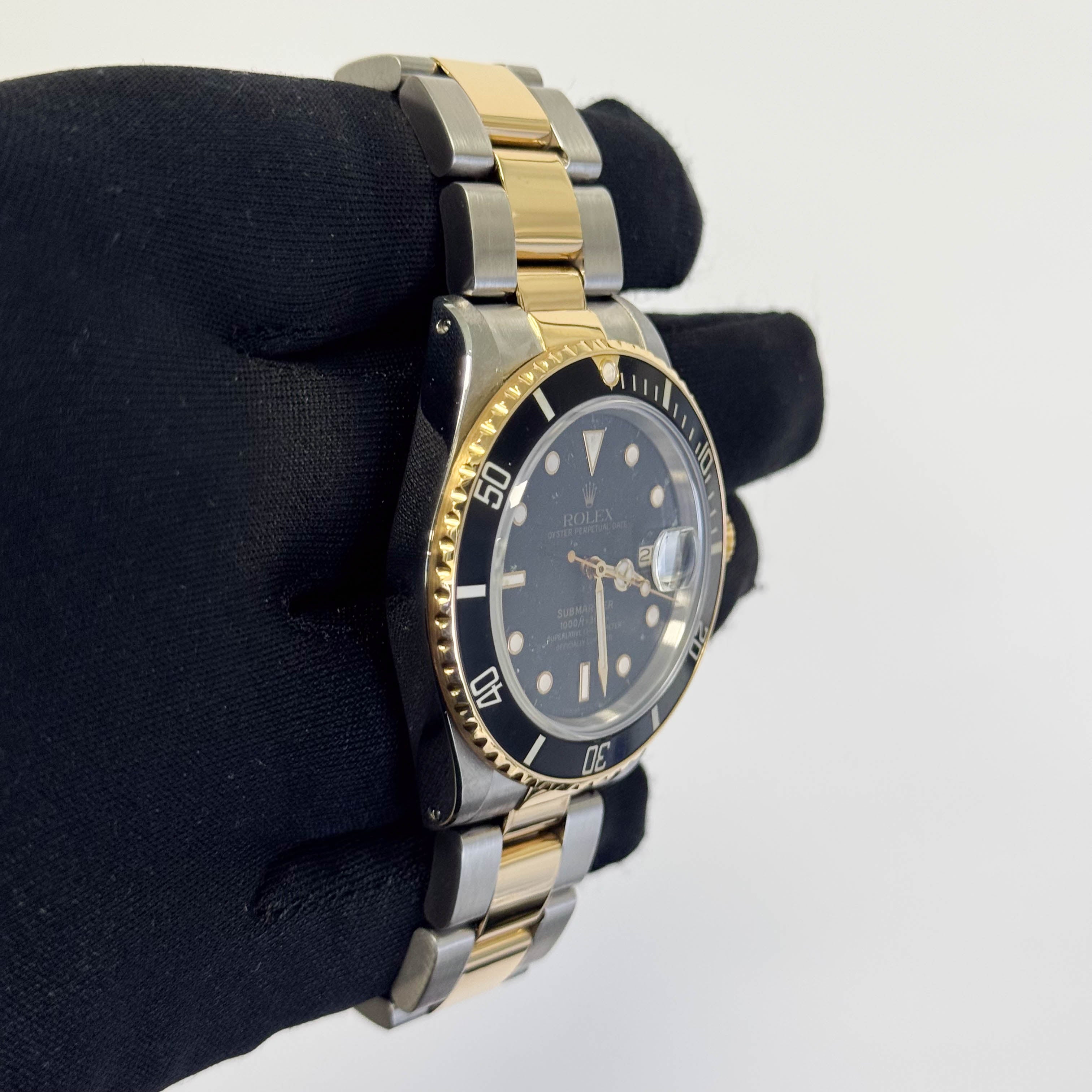Rolex Submariner 40mm Black Dial Watch Ref# 16613 – Happy Jewelers