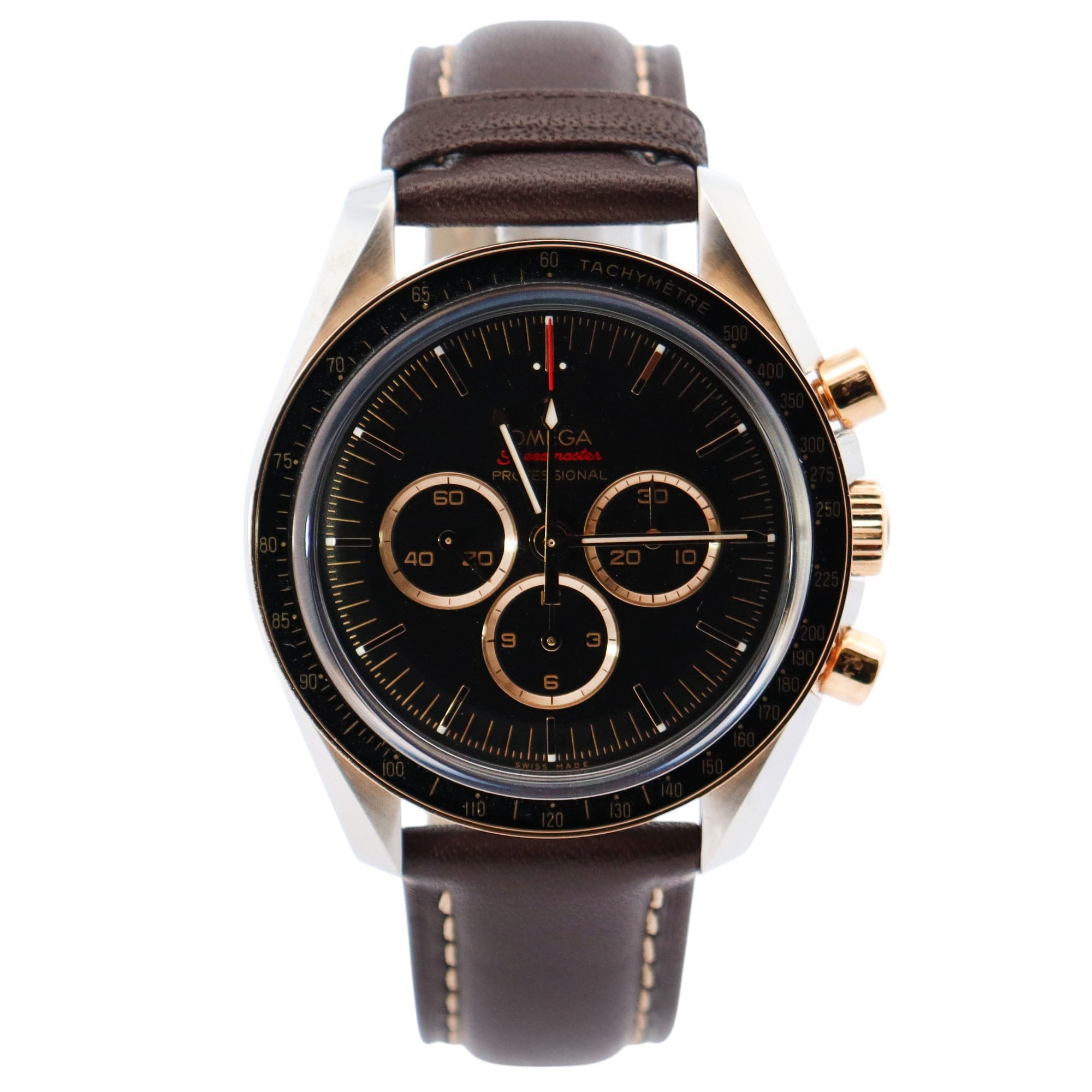 Omega Speedmaster 42mm Black Dial Watch Ref# 522.20.42.30.01.001 - Happy Jewelers Fine Jewelry Lifetime Warranty