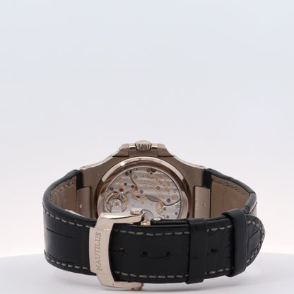 Patek Philippe Moon Phases White Gold 40mm Gray Chronograph Dial Watch Reference#: 5712G-001 - Happy Jewelers Fine Jewelry Lifetime Warranty