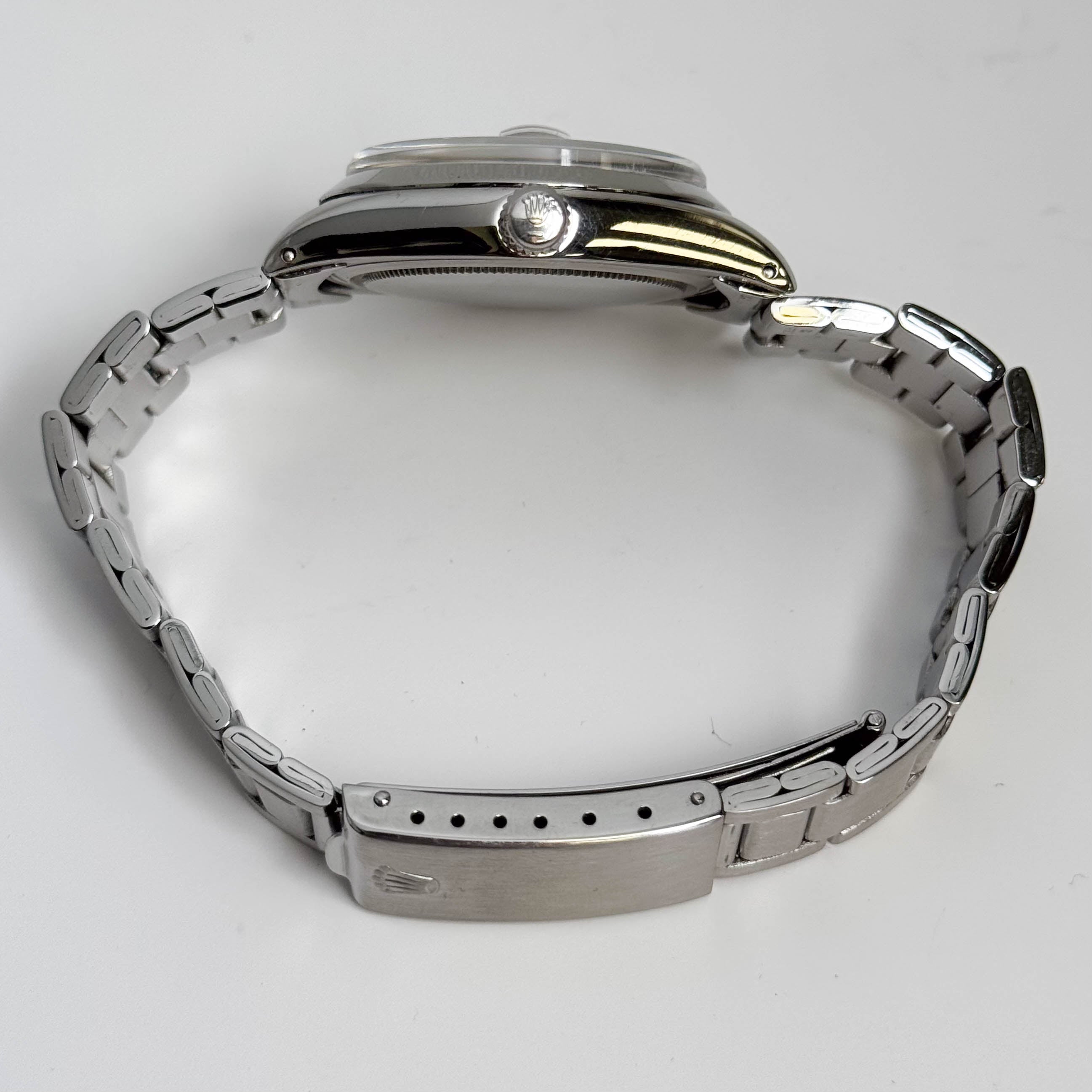 Rolex Oysterdate 34mm Silver Dial Watch Ref# 6694 – Happy Jewelers