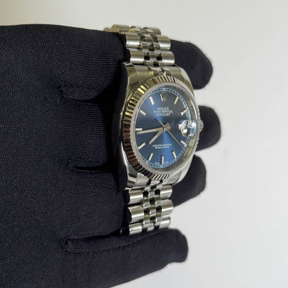 Rolex Datejust 36mm Blue Dial Watch Ref# 116234