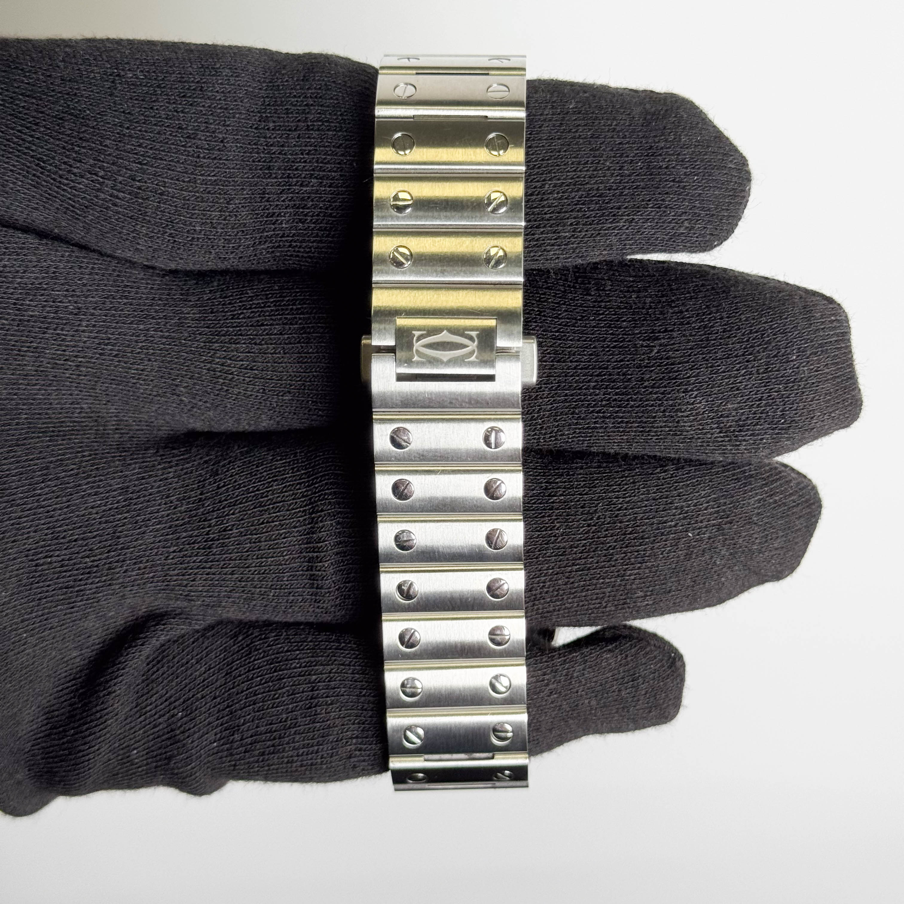 Cartier Santos 35mm White Dial Watch Ref# WSSA0029