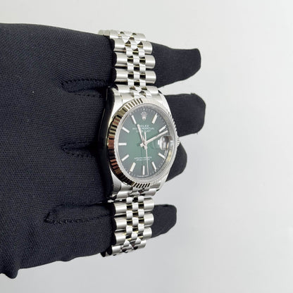 Rolex Datejust 36mm Ombre Green Dial Watch Ref# 126234