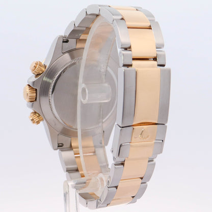 Rolex Daytona 40mm Stainless Steel & Yellow Gold Black Chronograph Dial Watch - Happy Jewelers Fine Jewelry Lifetime Warranty