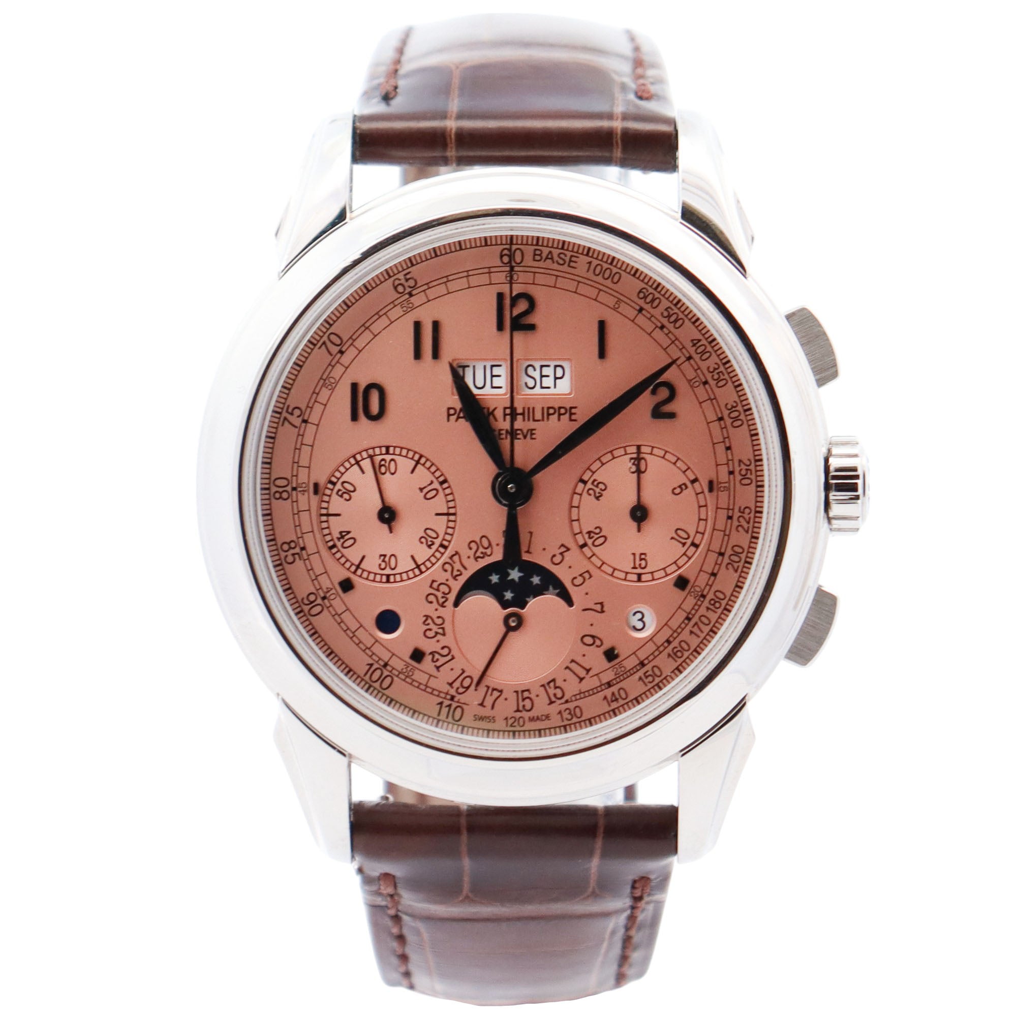 Patek Philippe Perpetual Calendar 41mm Salmon Dial Watch Ref# 5270P-001 - Happy Jewelers Fine Jewelry Lifetime Warranty
