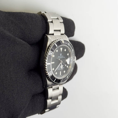 Rolex Submariner 40mm Black Dial Watch Ref# 16800