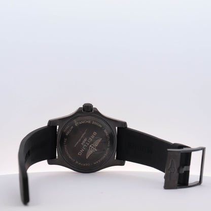 Breitling Superocean Stainless Steel 46mm Yellow Roman & Stick Dial Watch Reference#: M17368D71I1S1 - Happy Jewelers Fine Jewelry Lifetime Warranty