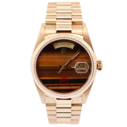 Rolex Day-Date 36mm Tiger Eye Dial Watch Ref# 18038 - Happy Jewelers Fine Jewelry Lifetime Warranty