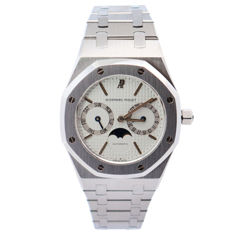 Audemars Piguet Royal Oak 36mm White Dial Watch Ref# 25594ST.OO.0789ST.05
