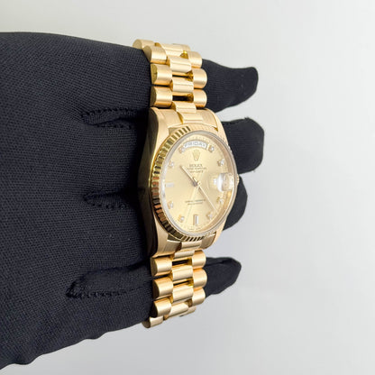 Rolex Day-Date 36mm Champagne Dial Watch Ref# 18238