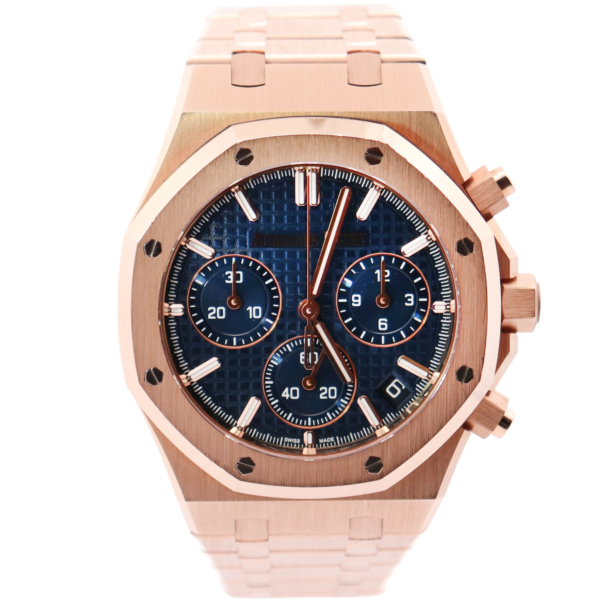 Audemars Piguet Royal Oak 41mm Blue Dial Watch Ref# 26240OR.OO.D315CR.01 - Happy Jewelers Fine Jewelry Lifetime Warranty