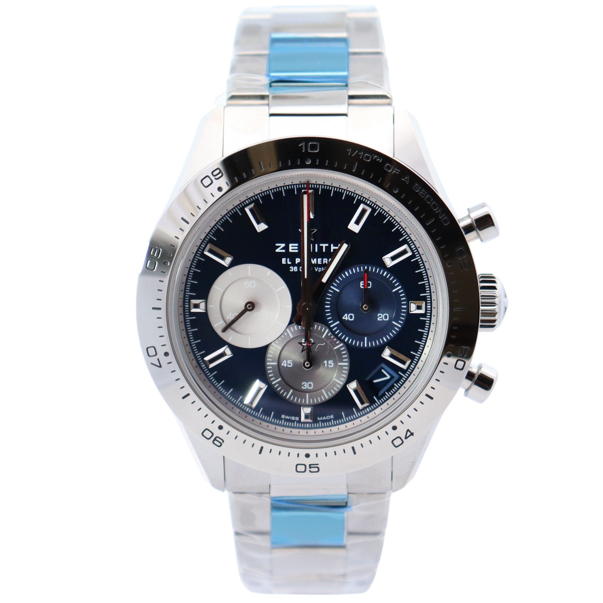 Zenith Choronomaster 41mm Blue Dial Watch Ref# 03.3114.3600/51.M3100 - Happy Jewelers Fine Jewelry Lifetime Warranty