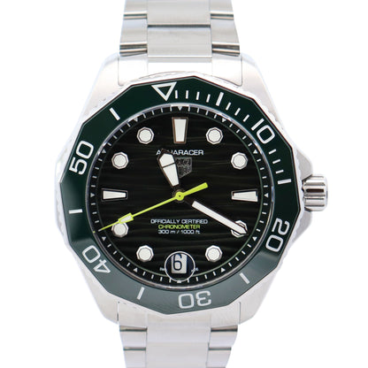 Tag Heuer Aquaracer 42mm Green Dial Watch Ref# WBP5116 - Happy Jewelers Fine Jewelry Lifetime Warranty