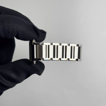 Cartier Tank Stainless Steel 25mm White/Ivory Dial Watch Ref# W51011Q3 - Happy Jewelers Fine Jewelry Lifetime Warranty