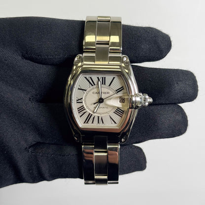 Cartier Roadster 35mm Silver Dial Watch Ref# W62025V3 - Happy Jewelers Fine Jewelry Lifetime Warranty