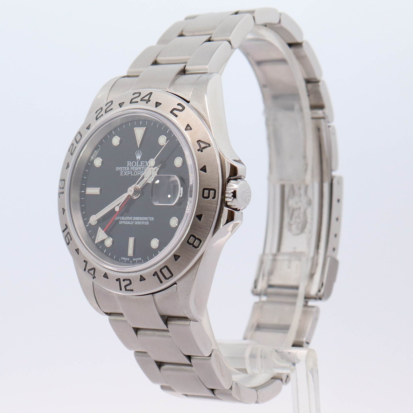 Rolex Explorer II Stainless Steel 40mm Black Dot Dial Watch Reference# 16570 - Happy Jewelers Fine Jewelry Lifetime Warranty