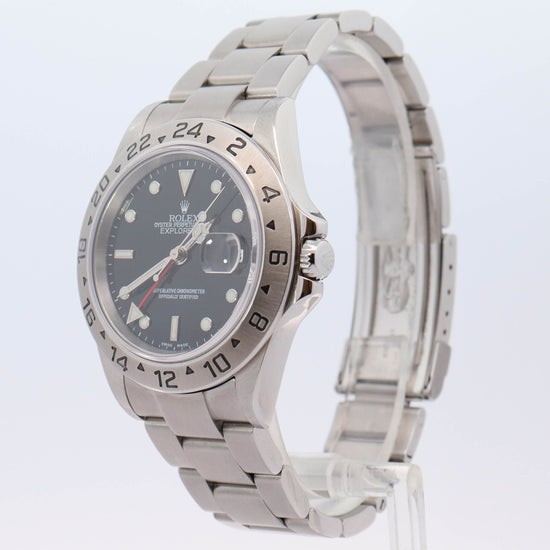 Load image into Gallery viewer, Rolex Explorer II Stainless Steel 40mm Black Dot Dial Watch Reference# 16570 - Happy Jewelers Fine Jewelry Lifetime Warranty
