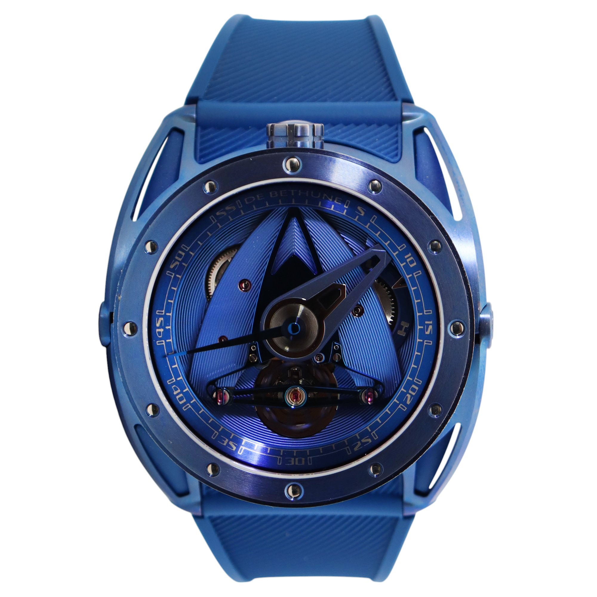 De Bethune DB28 GT 44mm Blue Dial Watch Ref# CS157 - Happy Jewelers Fine Jewelry Lifetime Warranty
