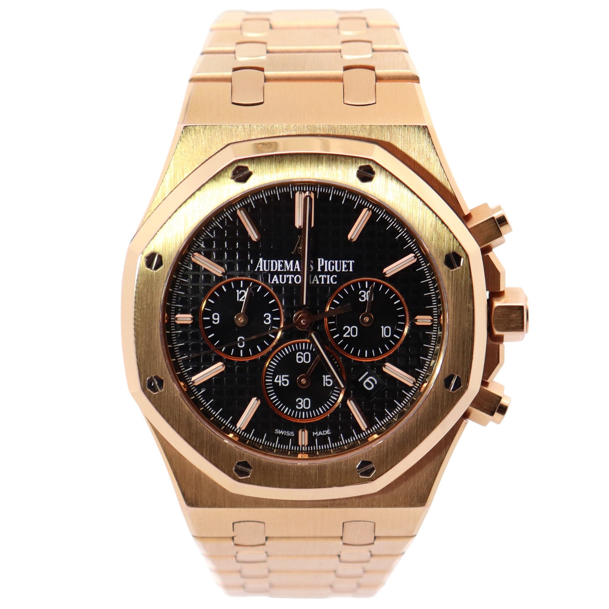 Audemars Piguet Royal Oak 41mm Black Dial Watch Ref# 26320OR.OO.1220OR.01 - Happy Jewelers Fine Jewelry Lifetime Warranty