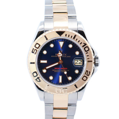 Rolex Yacht-Master 35mm Blue Dial Watch Ref# 68623 - Happy Jewelers Fine Jewelry Lifetime Warranty