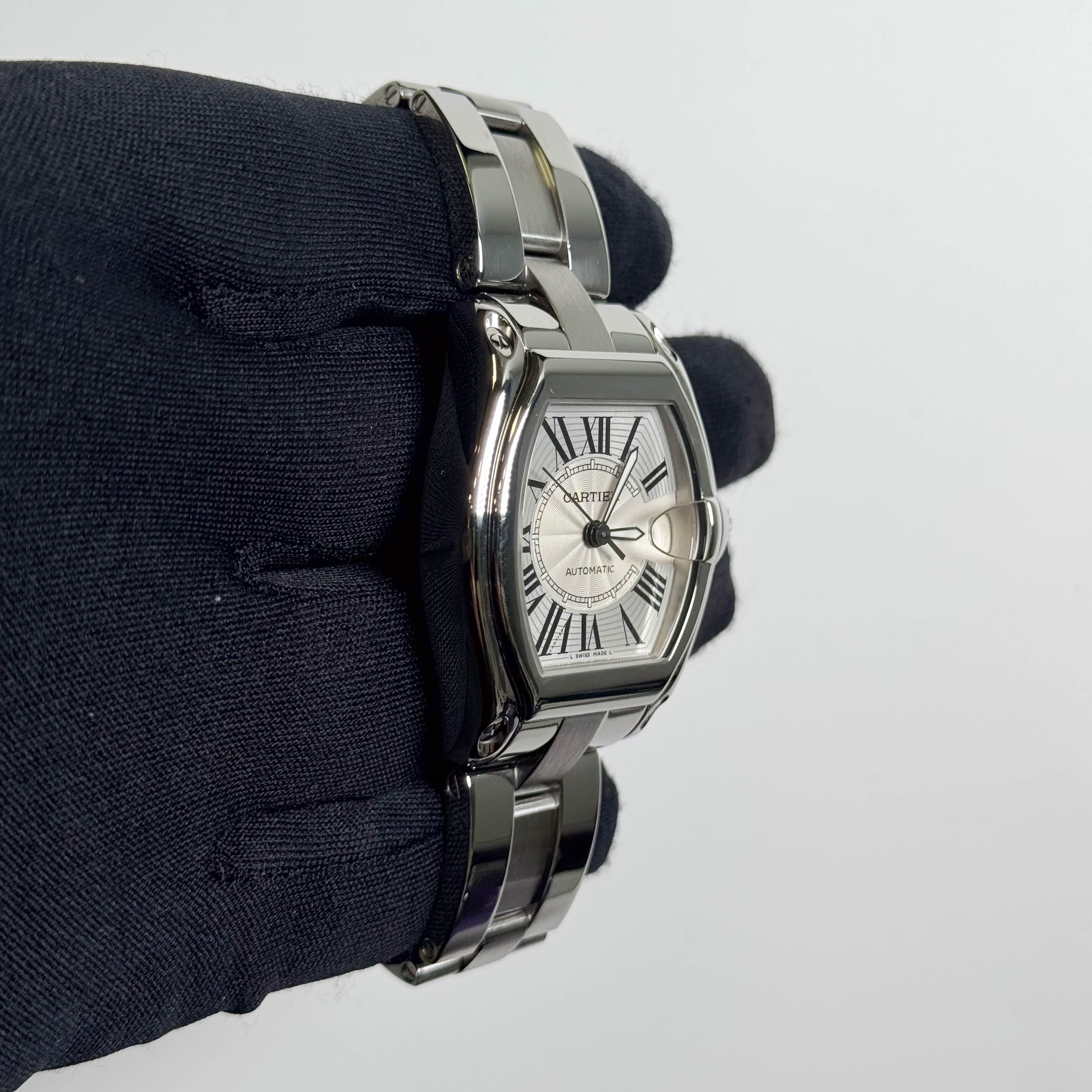 Cartier Roadster 35mm Silver Dial Watch Ref# W62025V3 - Happy Jewelers Fine Jewelry Lifetime Warranty