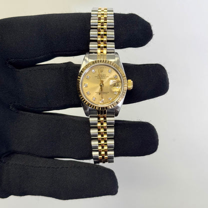 Rolex Datejust 26mm Champagne Dial Watch Ref# 69173 - Happy Jewelers Fine Jewelry Lifetime Warranty