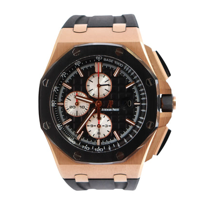 Audemars Piguet Royal Oak 44mm Black Dial Watch Ref# 26400RO.OO.A002CA.01 - Happy Jewelers Fine Jewelry Lifetime Warranty