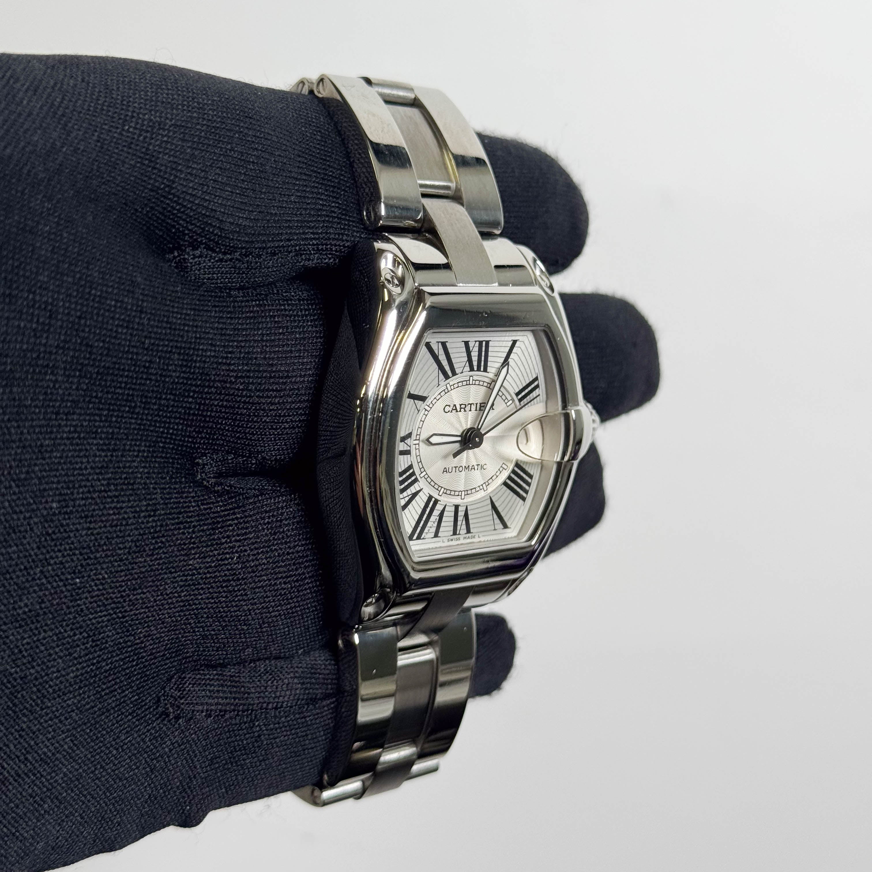 Cartier Roadster 35mm Silver Dial Watch Ref# W62025V3 - Happy Jewelers Fine Jewelry Lifetime Warranty