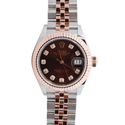 Rolex Datejust 28mm Chocolate Dial Watch Ref# 279171 - Happy Jewelers Fine Jewelry Lifetime Warranty