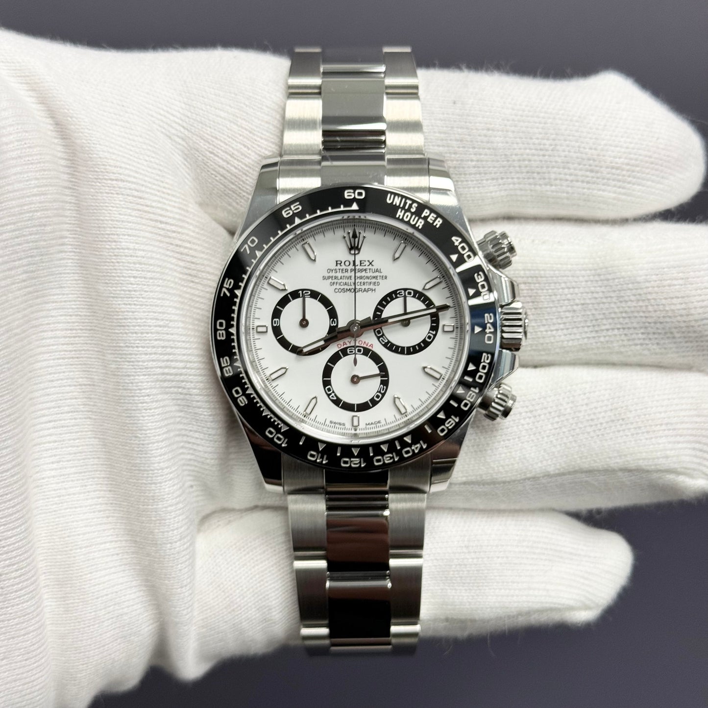 Rolex Daytona 40mm White Dial Watch Ref# 126500LN