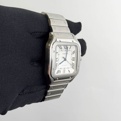 Cartier Santos 40mm White Dial Watch Ref# WSSA0009