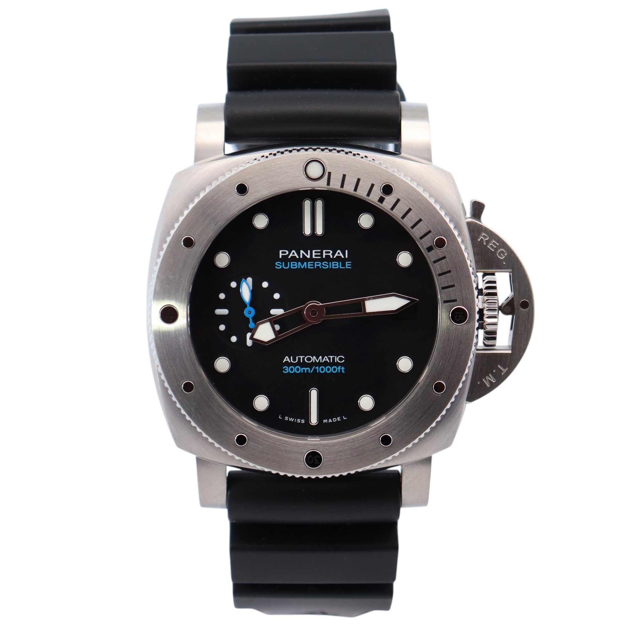 Panerai Submersible 42mm Black Dial Watch Ref# PAM01973 - Happy Jewelers Fine Jewelry Lifetime Warranty