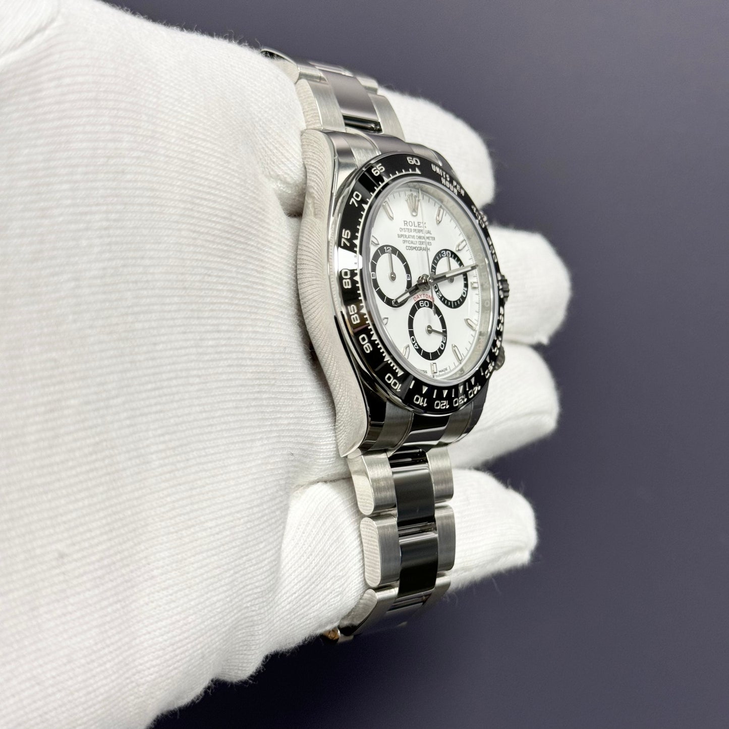 Rolex Daytona 40mm White Dial Watch Ref# 126500LN