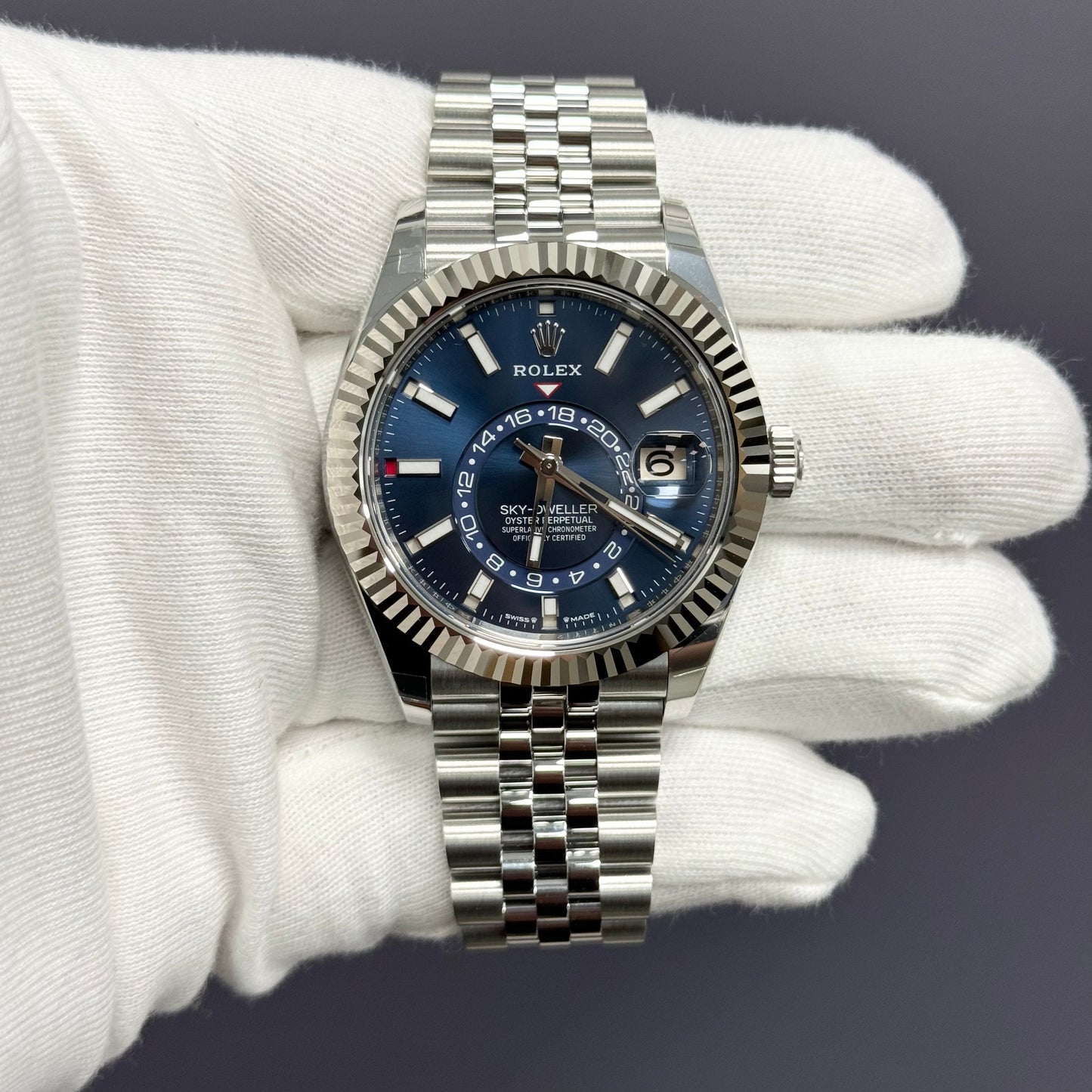 Rolex Sky-Dweller 42mm Blue Dial Watch Ref# 336934